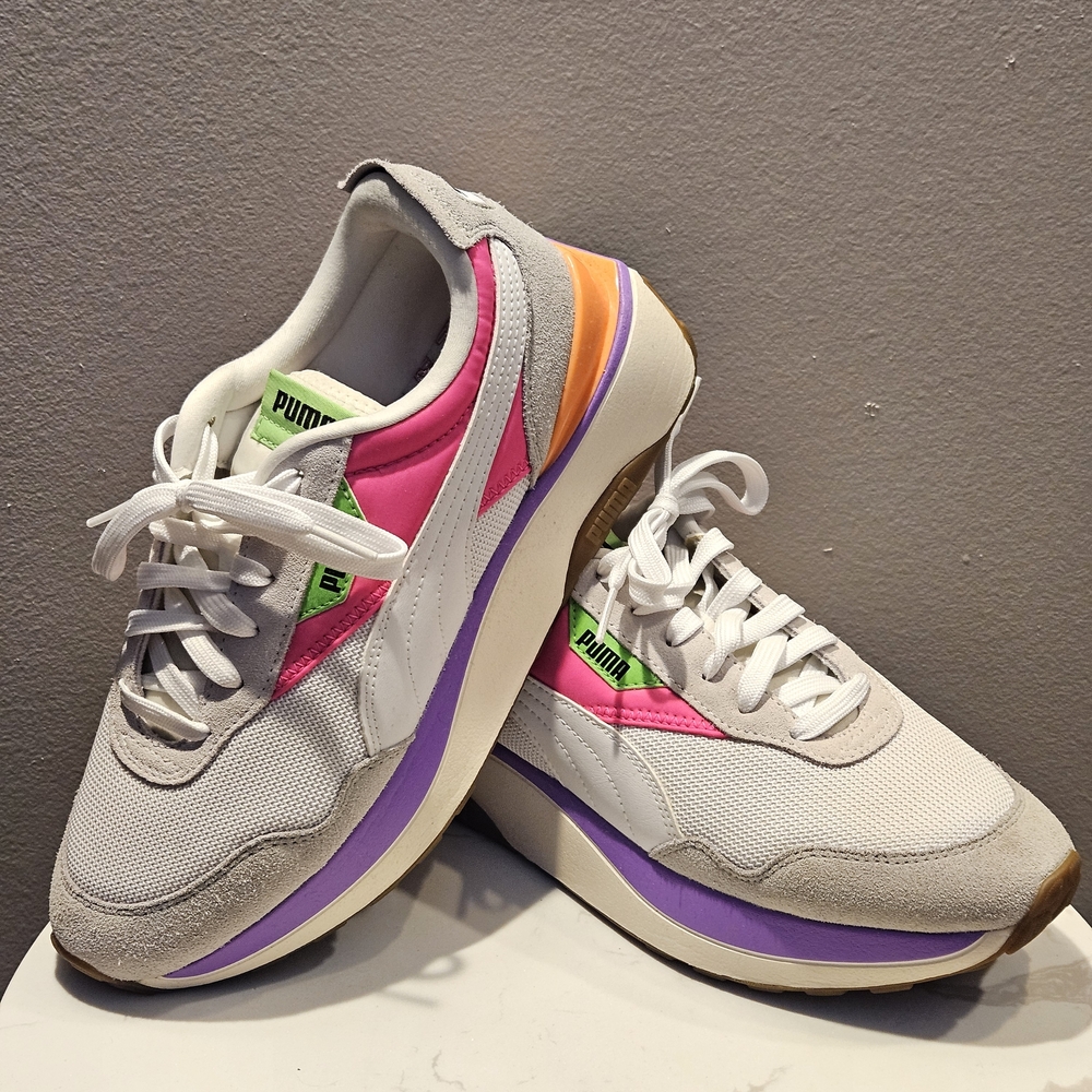 PUMA Cruise Rider Women's Sneakers Size 9  Pink, Purple, and Orange